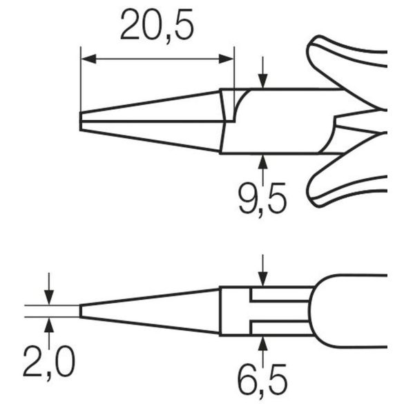 Professional ESD round-nose pliers