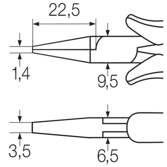 Professional ESD flat-nose pliers