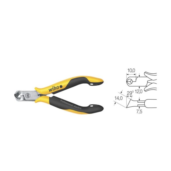 Oblique end cutting nippers Professional ESD