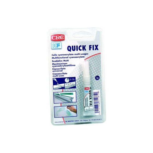 QUICK FIX BLISTER Univerzális pillanatragasztó - cianoakrilát 3 g