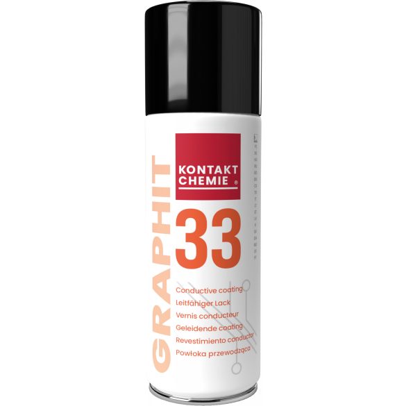 Graphit 33, kollodiális grafit spray, elektromosan vezető bevonatot biztosít 200 ml