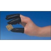 ESD gumi ujjvédő, vezetőképes, fekete, 1440db./csomag