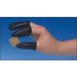ESD gumi ujjvédő, vezetőképes, fekete, 1440db./csomag