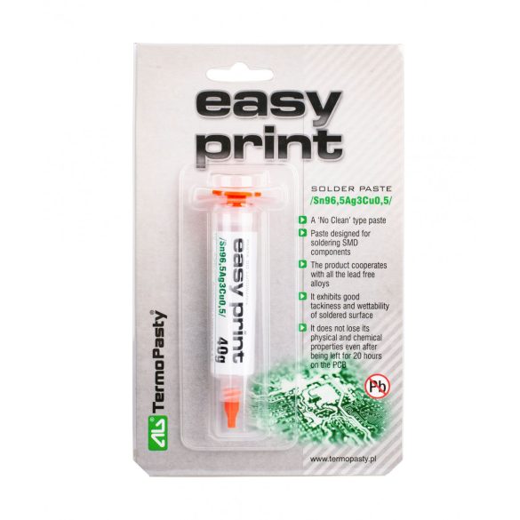 Easy Print forrasztó paszta (Sn96,5Ag3Cu0,5) 1,4ml