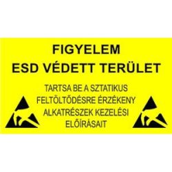 Figyelmeztető tábla magyar felirattal 300 x 500 mm