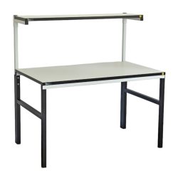   TESDA ESD table, 1200x700 mm., with 1 upper shelf 1200x300 mm.