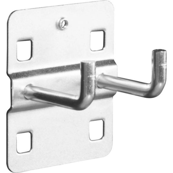 Tesda ESD perforated wall double tool holder hook, vertical end, 40 mm