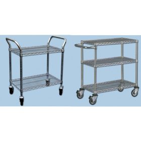 ESD wire shelf cart